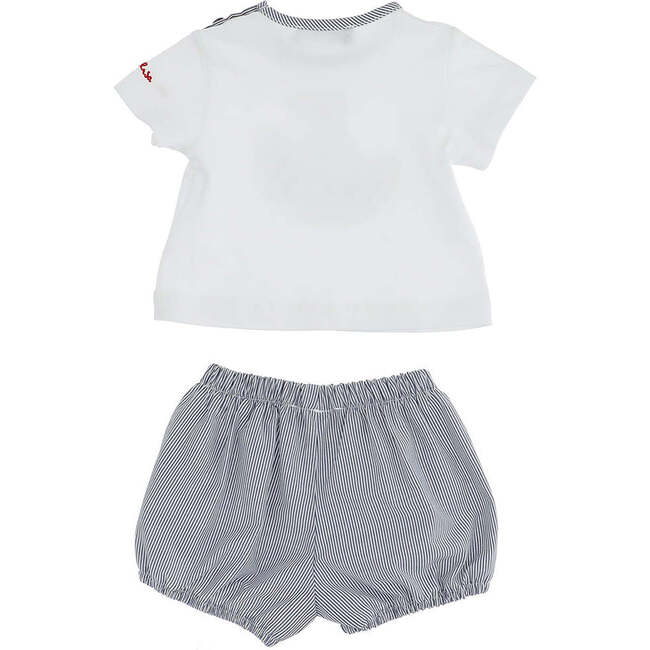 Boat Graphic Outfit, Gray - Mixed Apparel Set - 3
