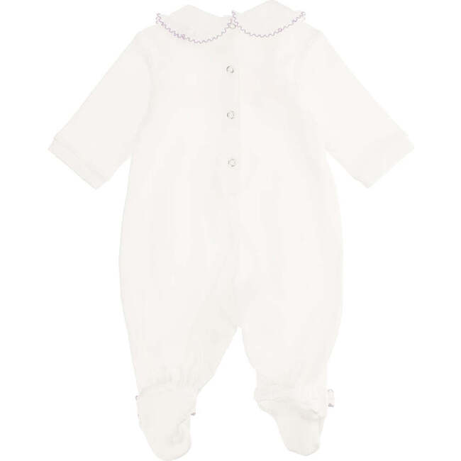 Bow Graphic Bodysuit, White - Bodysuits - 3
