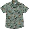 Seaesta Surf x SpongeBob® Tropical Button Up Shirt, Plankton Green - Shirts - 1 - thumbnail