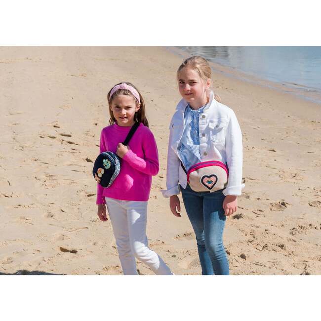 Hook & Loop Belt Bag, Navy/Cheetah - Bags - 3