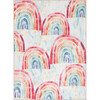 Kids Playhouse Rainbow Rug, Blue - Rugs - 1 - thumbnail