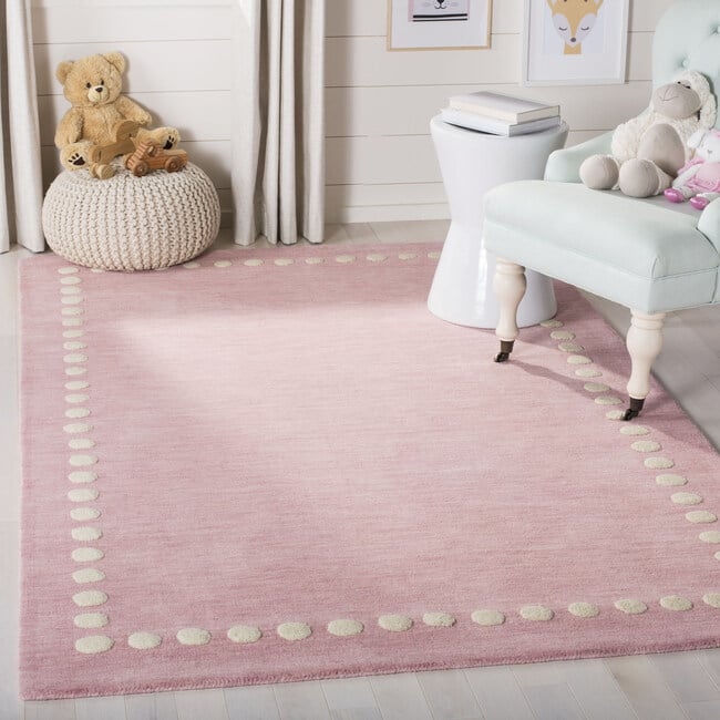 Kids Parker Rug, Pink - Rugs - 2