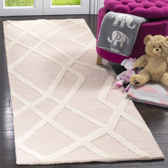 Kids Whitney Rug, Pink - Rugs - 4