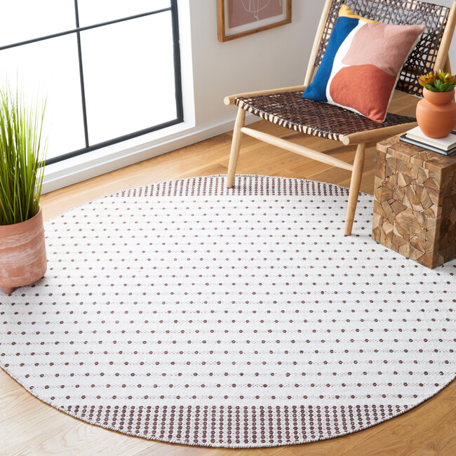 Montauk Dottie Rug, Brown - Rugs - 4