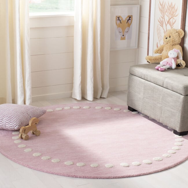 Kids Parker Rug, Pink - Rugs - 3