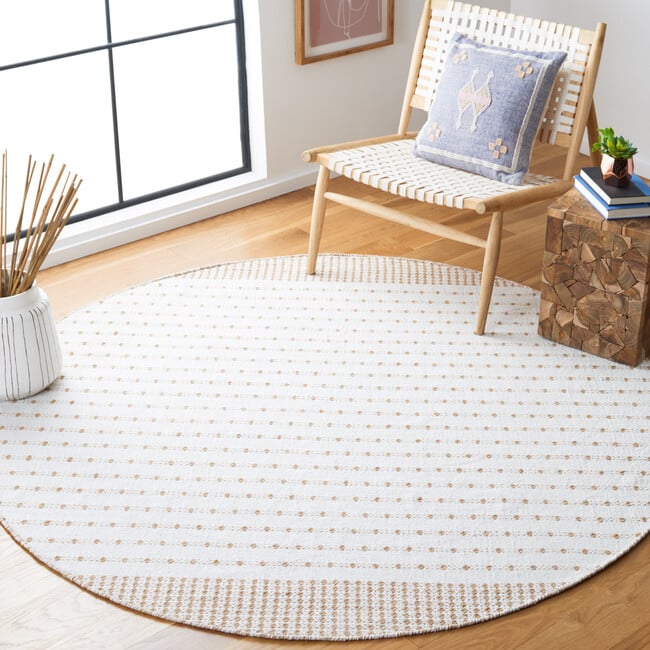 Montauk Dottie Rug, Brown/Ivory - Rugs - 4