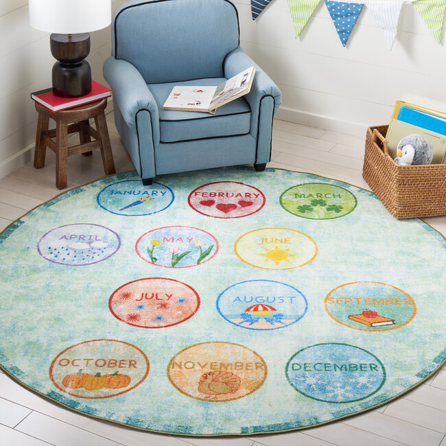 Kids Playhouse Jason Rug, Green - Rugs - 4