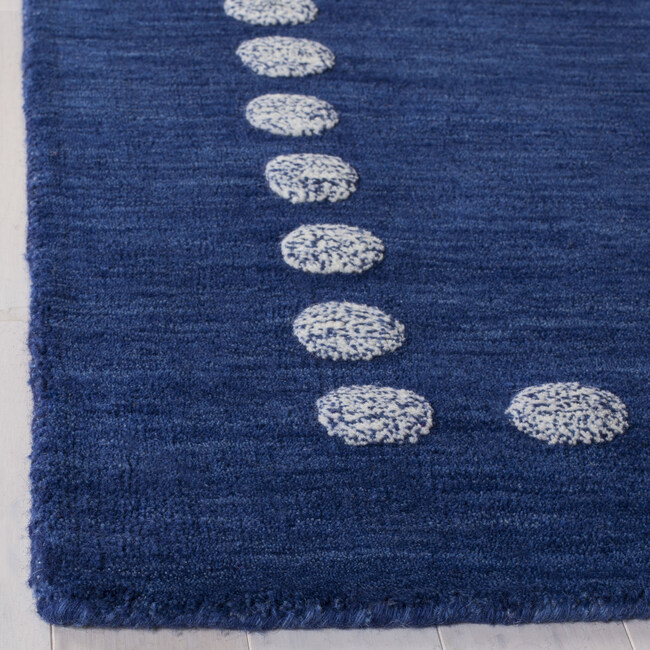 Kids Parker Rug, Navy - Rugs - 5