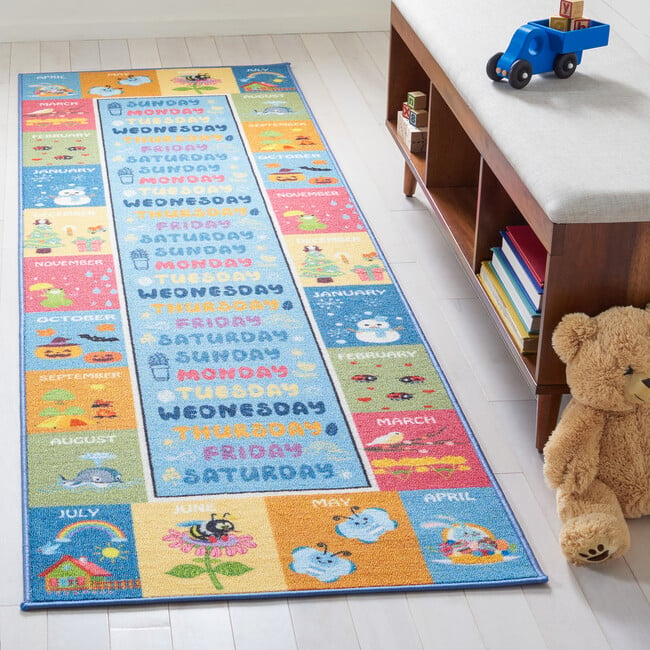 Kids Playhouse Holly Rug, Blue - Rugs - 6