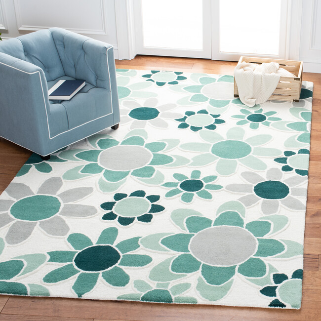 Kids Adriana Rug, Green - Rugs - 2