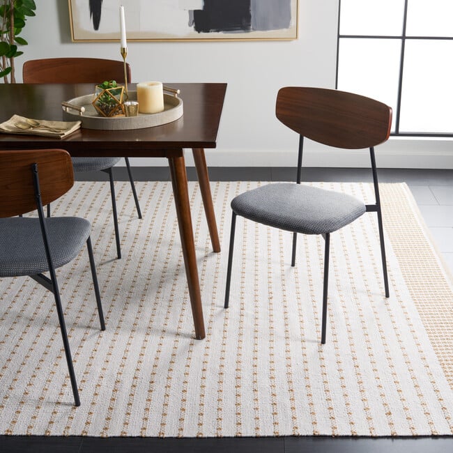 Montauk Dottie Rug, Brown/Ivory - Rugs - 7