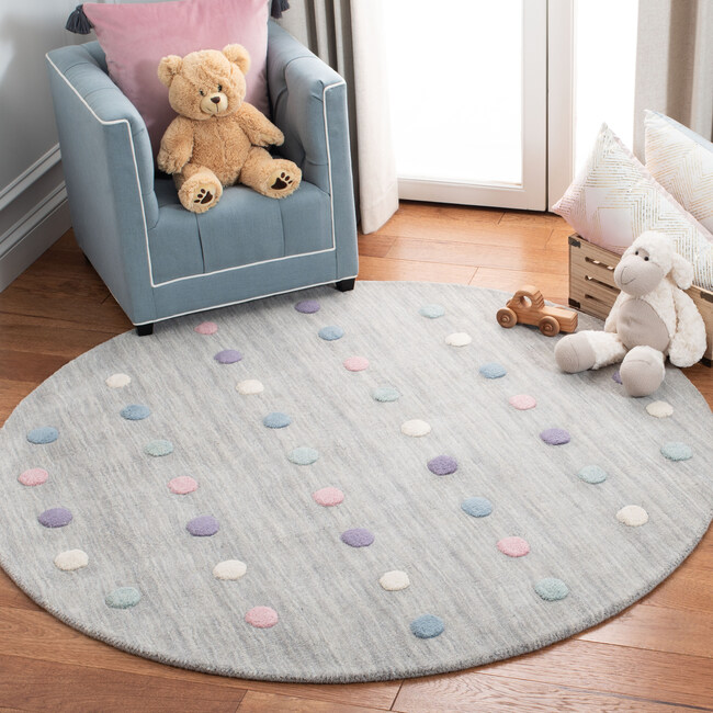 Kids Carter Rug, Silver - Rugs - 4