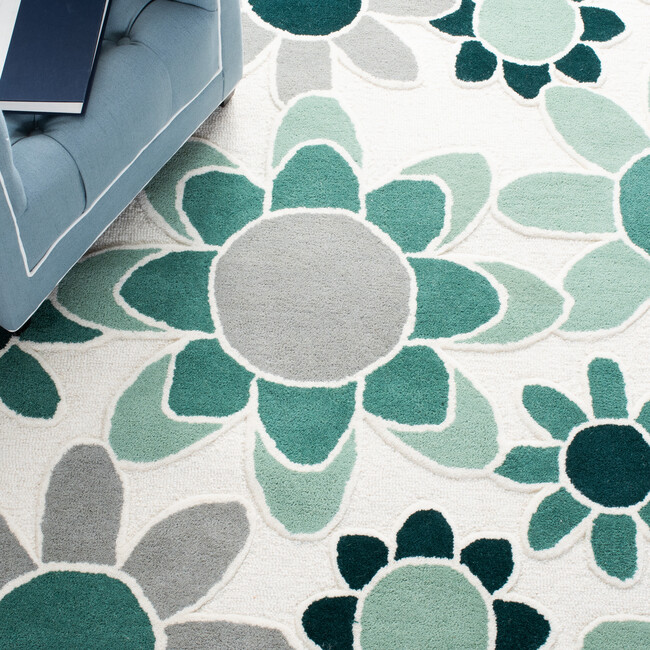 Kids Adriana Rug, Green - Rugs - 3