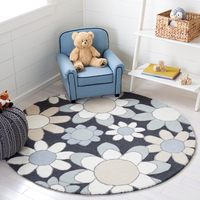 Kids Adriana Rug, Grey - Rugs - 4