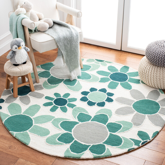 Kids Adriana Rug, Green - Rugs - 4