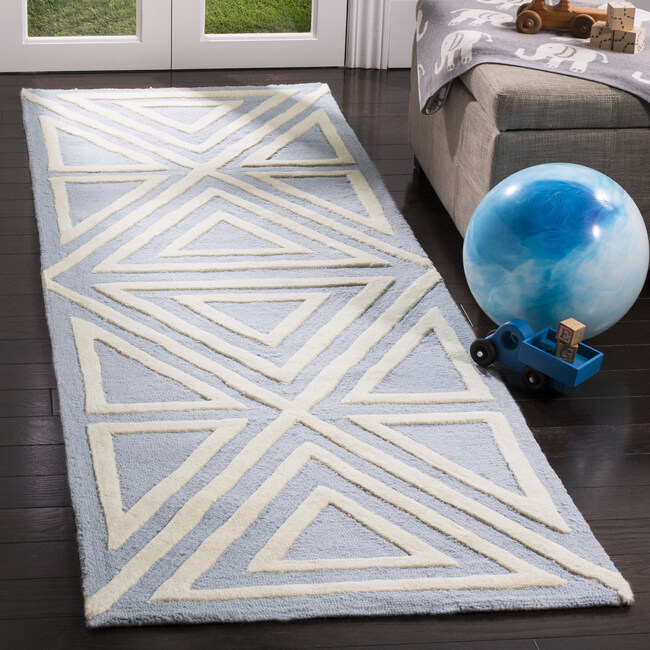 Kids Frankie Rug, Blue - Rugs - 4