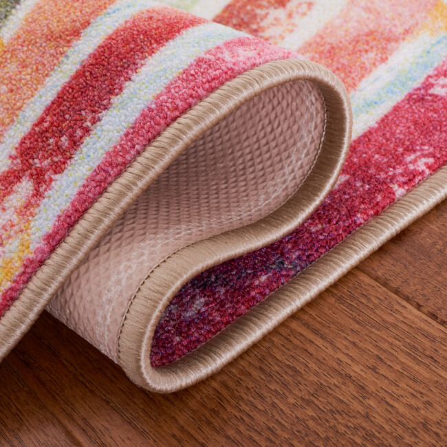 Kids Playhouse Rainbow Rug, Blue - Rugs - 5