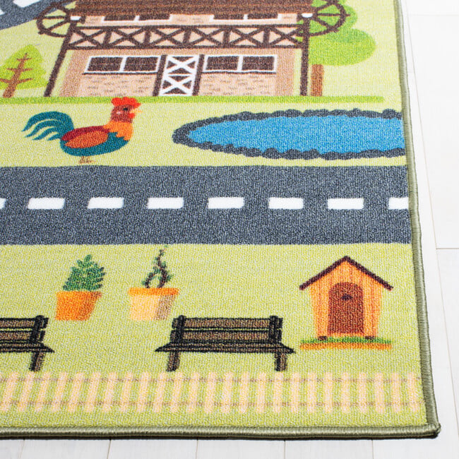 Kids Playhouse Journey Rug, Green - Rugs - 4