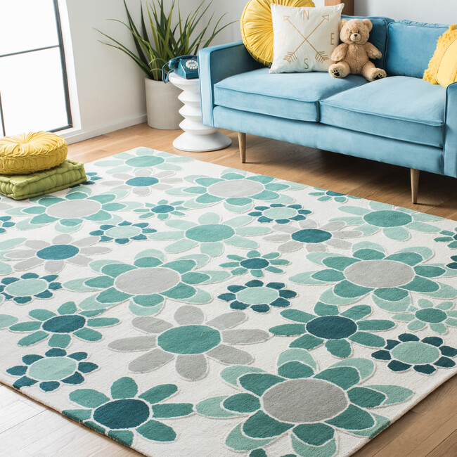 Kids Adriana Rug, Green - Rugs - 5