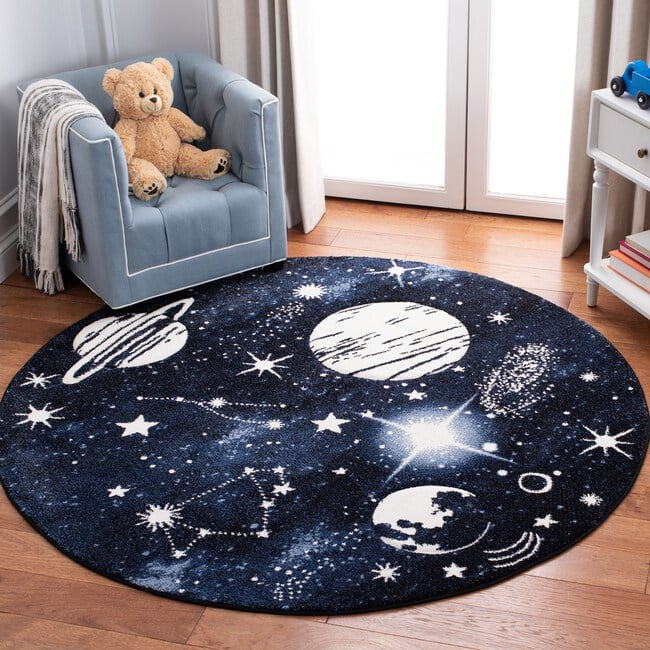 Carousel Kids Tyson Rug, Blue - Rugs - 5