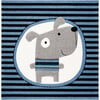 Carousel Kids Buster Rug, Navy - Rugs - 1 - thumbnail