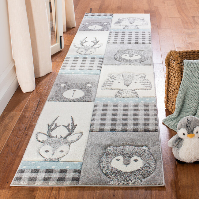 Carousel Kids Leo Rug, Grey - Rugs - 4