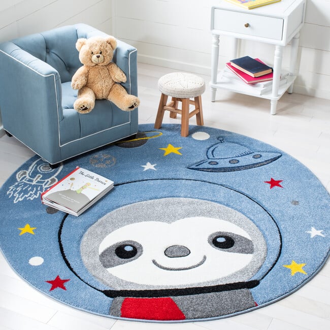 Carousel Kids Neil Rug, Blue - Rugs - 5