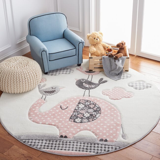 Carousel Kids Elle Rug, Pink - Rugs - 5