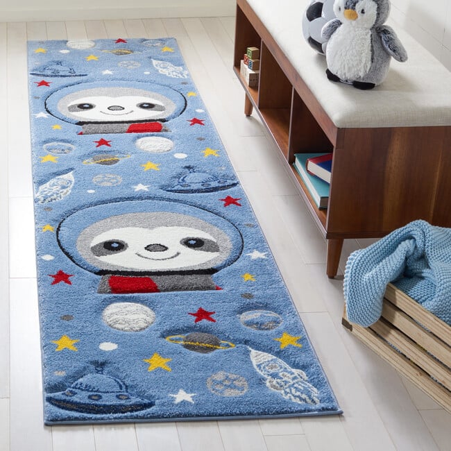 Carousel Kids Neil Rug, Blue - Rugs - 6