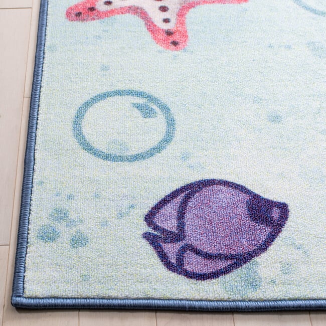 Kids Playhouse Ariel Rug, Blue - Rugs - 5