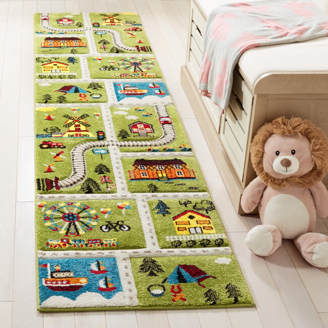 Carousel Kids Easton Rug, Green - Rugs - 7