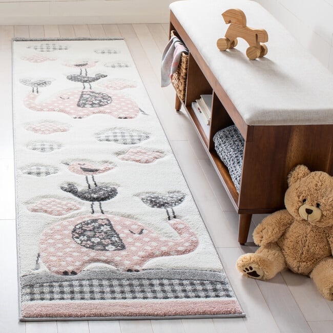 Carousel Kids Elle Rug, Pink - Rugs - 7