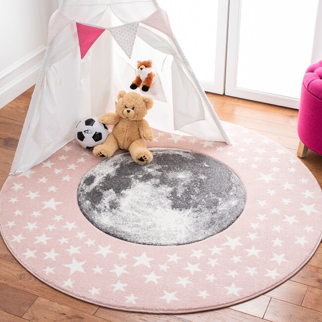 Carousel Kids Buzz Rug, Pink - Rugs - 5