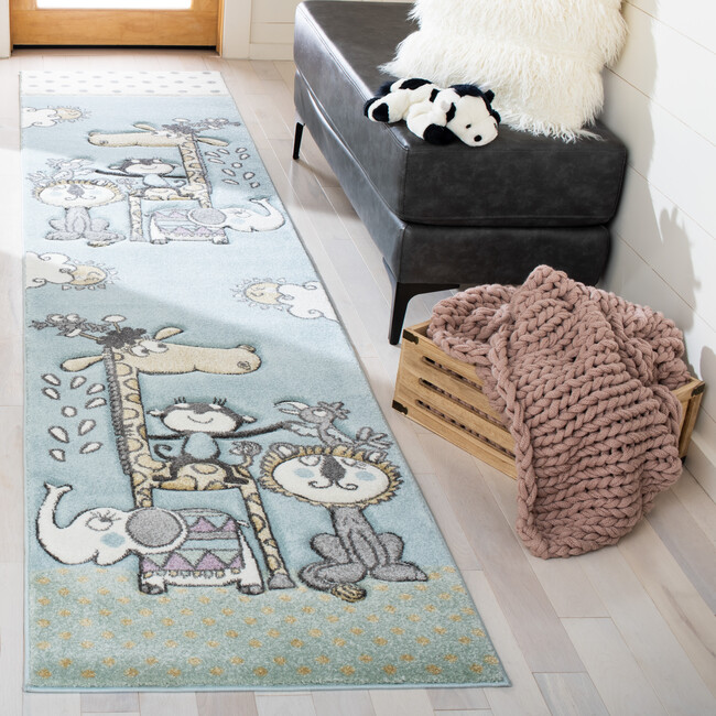 Carousel Kids Bronx Rug, Blue - Rugs - 6