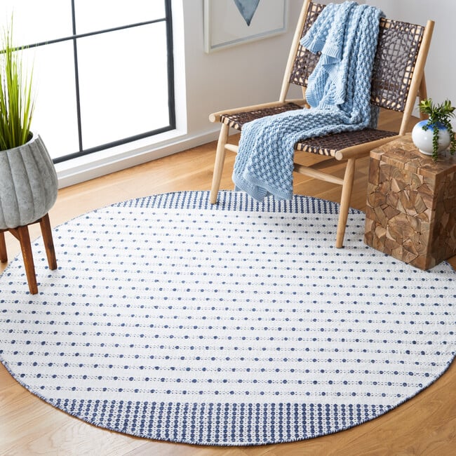 Montauk Dottie Rug, Navy - Rugs - 5