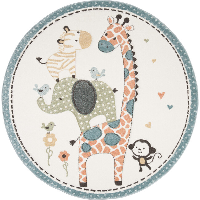 Carousel Kids Bindi Rug, White - Rugs - 4