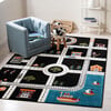 Carousel Kids Atlas Rug, Black - Rugs - 2