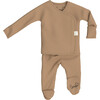 Bonsie Baby Footie, Mocha - Onesies - 1 - thumbnail