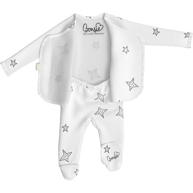 Bonsie Baby Footie, Stars - Footie Pajamas - 3