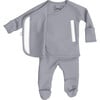 Bonsie Baby Footie, Fog - Footie Pajamas - 4