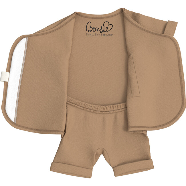 Bonsie Baby Romper, Mocha - Rompers - 3