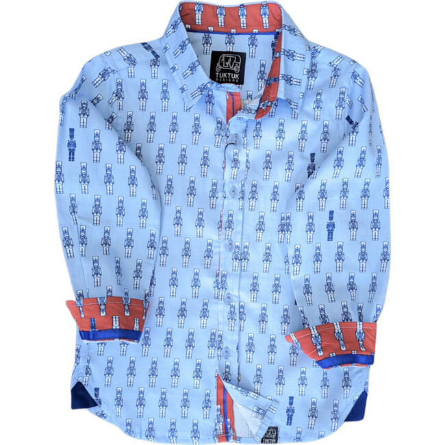 Long Sleeve Shirt, Nutcrackers/ Blue - Shirts - 1