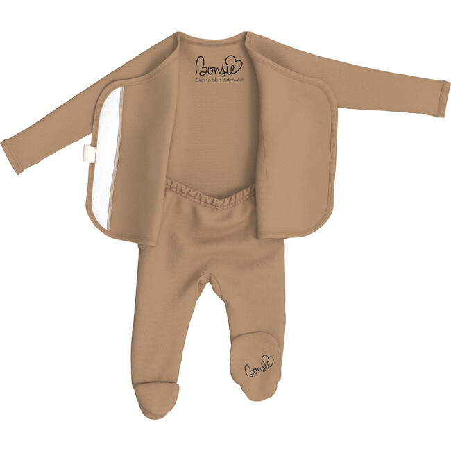 Bonsie Baby Footie, Mocha - Onesies - 3