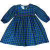 Empire Waist Dress, Tartan Plaid/ Green - Dresses - 1 - thumbnail