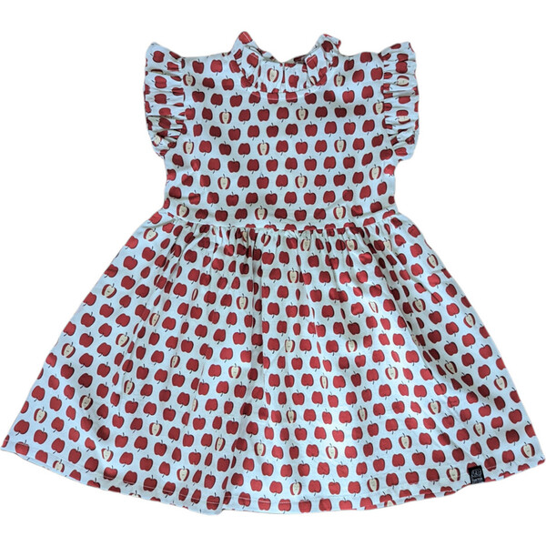 Ruffle Dress, Apple Picking/ Red - TukTuk Designs Dresses | Maisonette