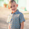 Short Sleeve Shirt, Pumpkin Pies/ Blue - Shirts - 2
