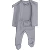 Bonsie Baby Footie, Fog - Footie Pajamas - 6