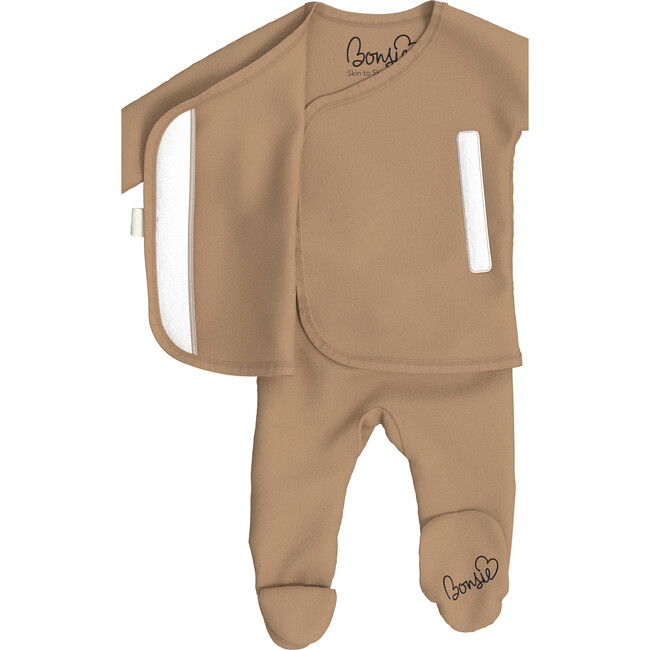 Bonsie Baby Footie, Mocha - Onesies - 5