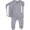 Bonsie Baby Footie, Fog - Footie Pajamas - 5