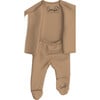 Bonsie Baby Footie, Mocha - Onesies - 6